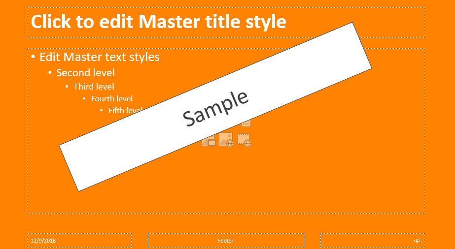 slide master-orange background